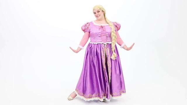 FUN3375PL Plus Size Premium Rapunzel Women's Costume Dress