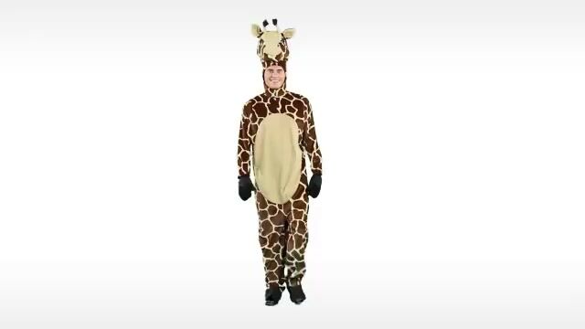 You'll be jumping with joy in this Adult Jolly Giraffe Costume. Get ready to bust out of the zoo, and have some fun this year with this awesome animal costume. Who said Giraffes can't be cool?