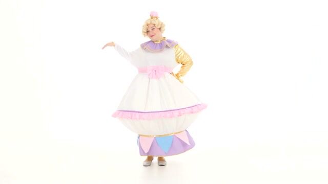 FUN1384PL Plus Size Beauty and the Beast Mrs. Potts Costume