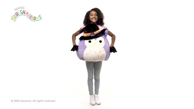 JWC1250 Holly the Owl Squish Vest 360 Action Rotation