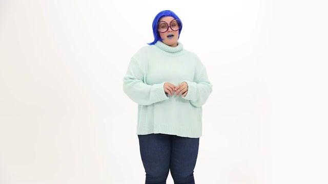 FUN4742PL Plus Size Disney and Pixar Sadness Costume for Women