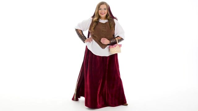 Live out your favorite childhood fairy tale in this exclusive Deluxe Red Riding Hood Plus Size Costume.  Available in sizes 1X through 7X.