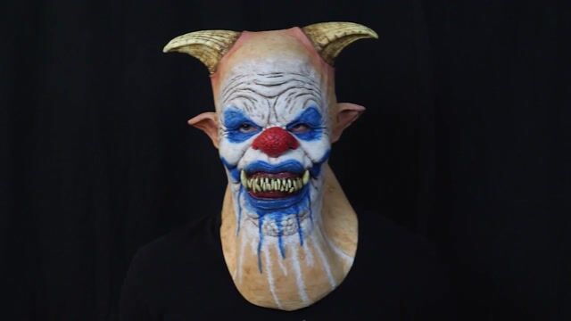 FUN6529 Adult Shitz the Clown Latex Mask