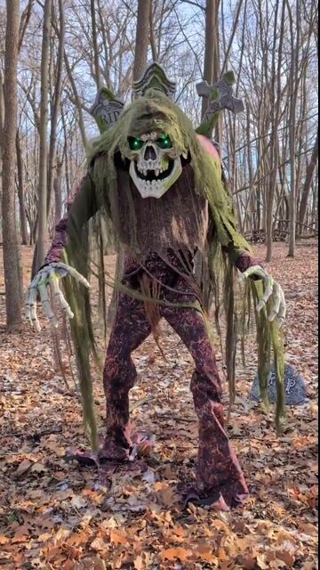 Tony Tombstone the Graveyard Caretaker Animated Decoration