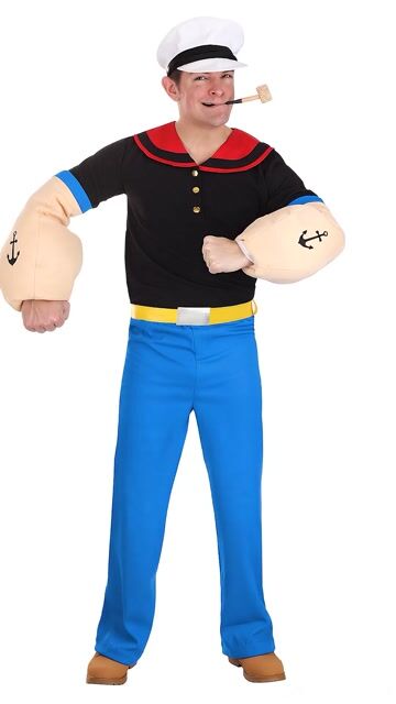 FUN5273AD Ai Adult Premium Popeye Costume