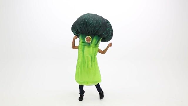 FUN1511CH Kids Scrumptious Inflatable Broccoli Costume