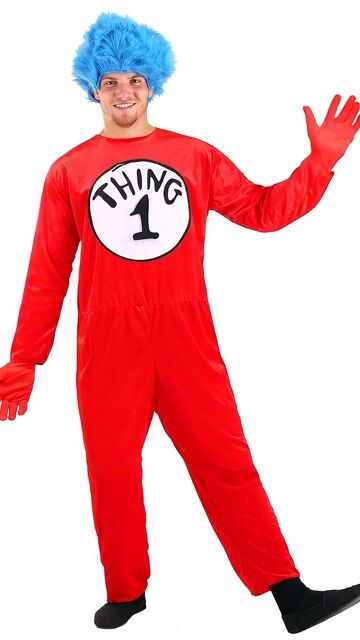 EL403130AD Ai Thing 1 & Thing 2 Adult Costume