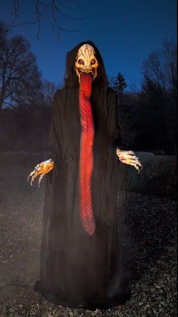 Turn your home into a house of horrors with this towering 8FT Salivation Animated Decoration! Perfect for haunted houses and spooky setups, this exclusive terrifying figure will leave guests trembling.