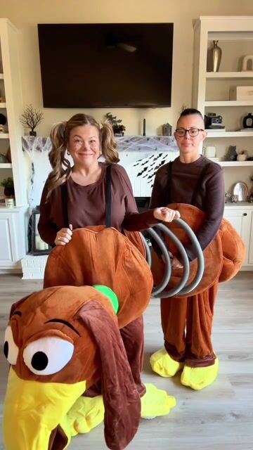 Step into the world where toys come to life with our excluisve Adult Disney and Pixar Toy Story Slinky Dog Costume! This playful costume is perfect for you and a friend to wear for Halloween, costume parties and more!