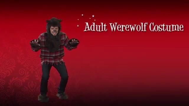 You will be ready for the next full moon in this exclusive werewolf costume from HalloweenCostumes.com.  The outfit comes with the plaid shirt with attached faux fur pieces, hood headpiece with open face and shoe covers.  This is a great classic scary costume for next Halloween.