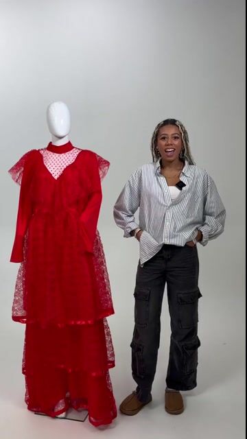 Perfect for special occasions, this unique Women's Plus Size Red Gothic Wedding Dress Costume is designed to make you feel empowered and unforgettable, capturing the essence of a timeless and captivating aesthetic.