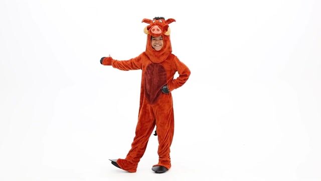 Let your kid become Simba’s hilarious sidekick with this Disney Pumbaa costume! Complete with character features and comfy fit, it's a wild pick for costume parties or imaginative play in the Pride Lands.