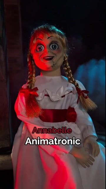 Bring pure horror home with this 25-Inch Animatronic Annabelle Doll Prop Decoration! This creepy doll stares into your soul with haunting eyes while speaking chilling phrases. Whether sitting in a dimly lit corner or as the centerpiece of your Halloween décor, this eerie figure is guaranteed to send shivers down every spine!