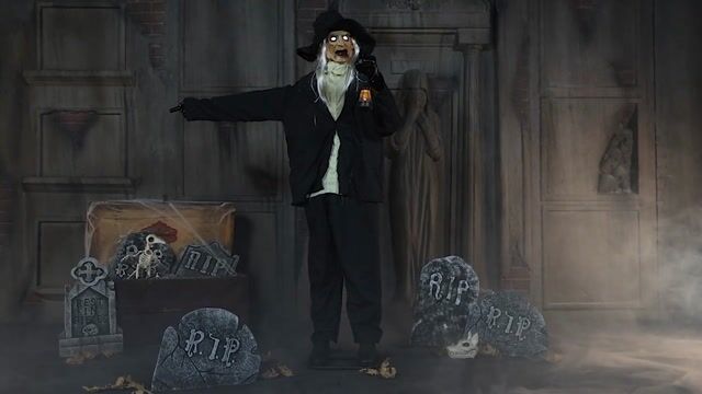He’s tall, creepy, and definitely not unionized. The 7FT Ghastly Gravedigger Animatronic is digging more than graves—he’s digging up serious Halloween scares. Just don’t ask him who’s next... he already knows.
