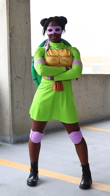 FUN96568AD Teenage Mutant Ninja Turtles Women's Donatello Costume Dress