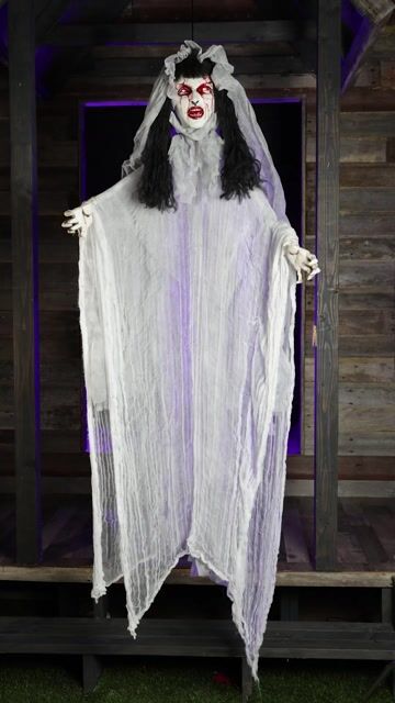 Nothing says "I love you" more then this exclusive 6FT Ghostly Gloria the Hanging Bride Animatronic Decoration following you around and scaring everyone away, wherever you go! Oh, young love, how beautiful..