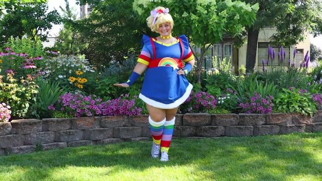 FUN6977PL Women's Plus Size Rainbow Brite Costume