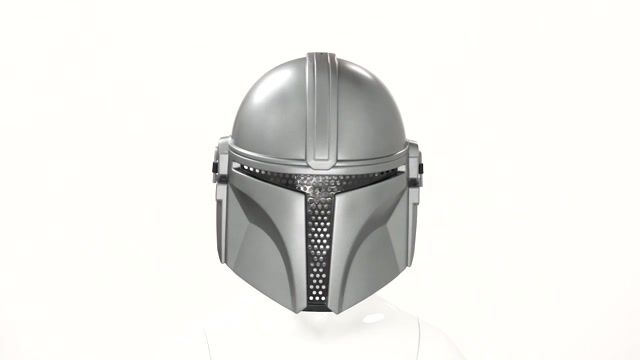 JWC1179 Mandalorian Child Half Mask 360 Rotation