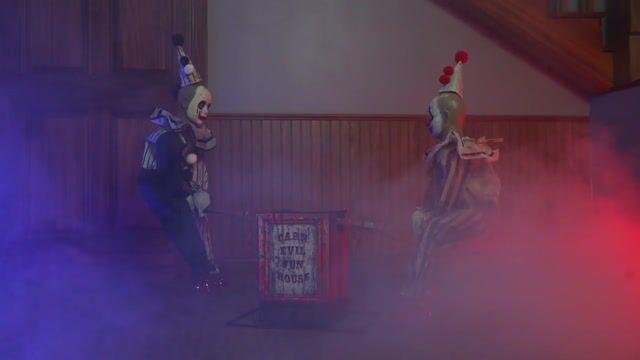 Add unsettling fun to your haunt with these 36-inch Animated See Saw Clowns! They rock back and forth with creepy laughter and glowing eyes for nonstop Halloween chills.