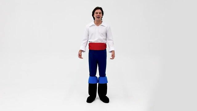 The Disney's Prince Eric Costume lets you transform into the handsome prince from "The Little Mermaid." With its intricate design and high-quality fabric, this costume is perfect for Halloween, cosplay, or themed parties. Bring your favorite fairytale character to life and impress Disney fans with this stylish and classic ensemble. Available in adult sizes.