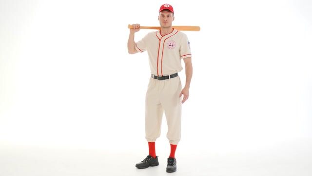 Step into the role played by Tom Hanks in A League of Their Own with this officially licensed Coach Jimmy costume! This is an exclusive costume.