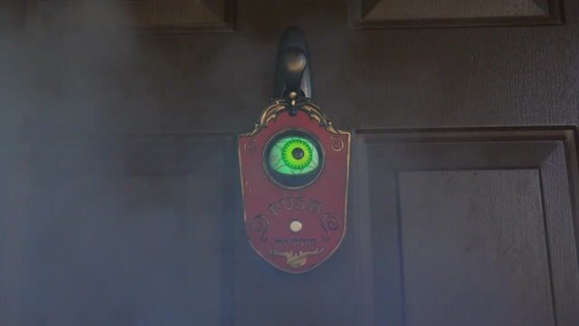 FUN4298 Hanging Doorbell With Green Light and Voice and Moving Eye