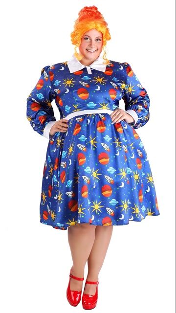 FUN6350PL_Ai Plus Size Women's The Magic School Bus Miss Frizzle Costume