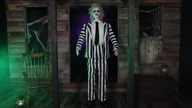 You can bring this iconic ghost to life this spooky season when you add our 6.4 Foot Beetlejuice Animatronic to your Halloween Decoration collection! Get yours today!