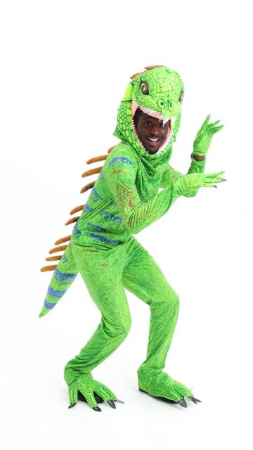 Blend into the jungle or stand out at the party in this exclusive Adult Green Iguana Costume! Designed with vibrant scale details and a long lizard tail, this reptile-inspired look is perfect for Halloween, themed events, or animal costume parties.