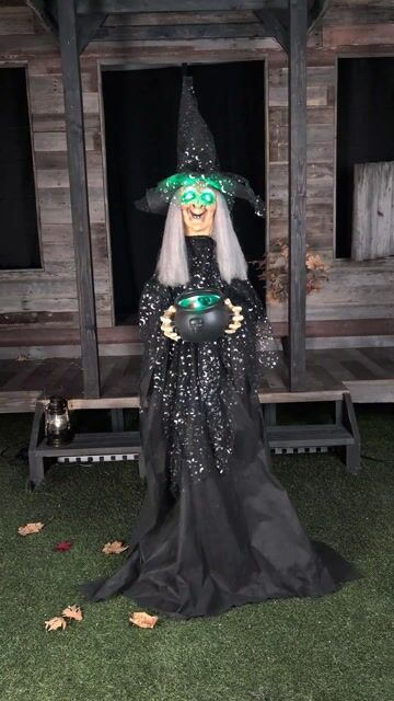 Brew up Halloween magic with Paisley the Potion-Maker Animated Witch Decoration. With glowing eyes, eerie motions, and bubbling incantations, she’s the perfect centerpiece for a wickedly fun haunted scene.