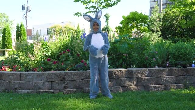 FUN1418CH Kids Gray Bunny