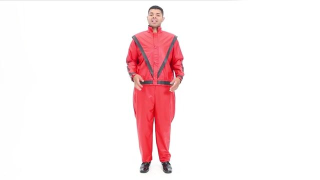 FUN94629PL Mens Plus Size Michael Jackson Thriller Costume