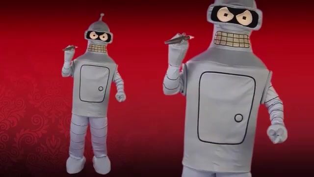 When you wear this Adult Bender Costume, you can swear, smoke cigars and do some heavy drinking all in the name of being faithful to the Futurama character. You may also have the sudden urge to steal Fry's blood.