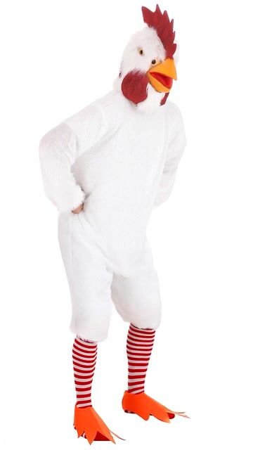 FUN4411AD Adult Deluxe White Rooster Costume