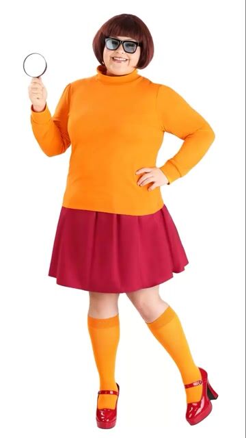 FUN1435PL Ai Plus Size Retro Scooby Doo Velma