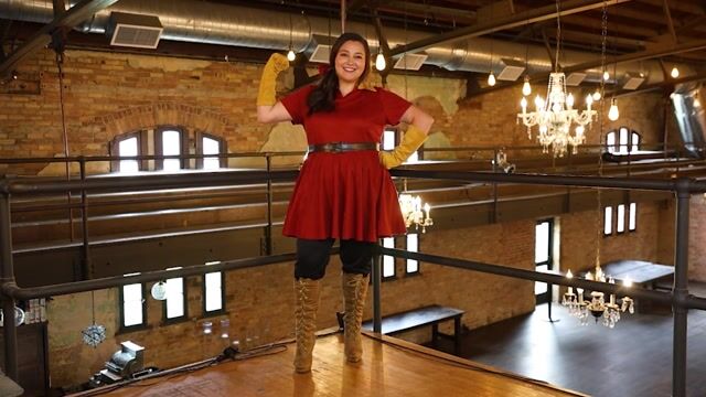 FUN95825PL Plus Size Women's Disney Gaston Costume