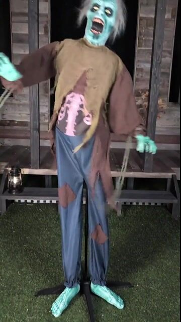 Spineless Stanley is anything but lifeless! This animatronic zombie might be missing a spine, but he’s full of horrifying movement and moaning sounds. With his eerie groans and unsettling wiggles, Stanley will send chills down the spine of anyone who dares walk past him.