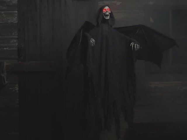 FUN3037 Animated Flying Reaper Decoration