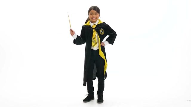 FUN1709CH Harry Potter Kids Deluxe Hufflepuff Robe Costume