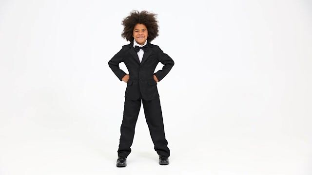FUN1111BKCH Black Suit for Kids