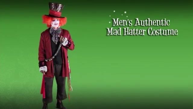 This Mens Authentic Mad Hatter costume is a deluxe Mad Hatter costume from the Alice in Wonderland movie. Get this Johnny Depp style costume for Halloween.