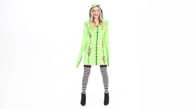FUN94072AD_Deluxe Disney Oogie Boogie Hoodie Dress