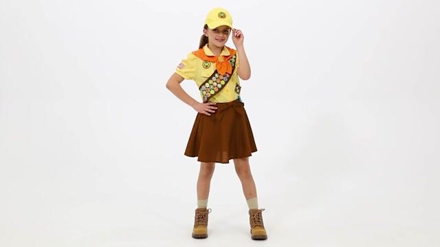 FUN4947CH Girl's Disney and Pixar Wilderness Explorer UP Costume Dress
