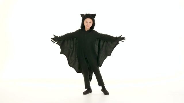 Look who just popped out of the darkness. This Child Fleece Bat Costume is perfect for young bat lovers.