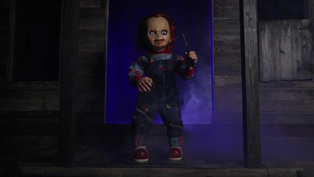 GEMCHUCKY2 3FT Universal Animated LED Scarred Chucky Decoration