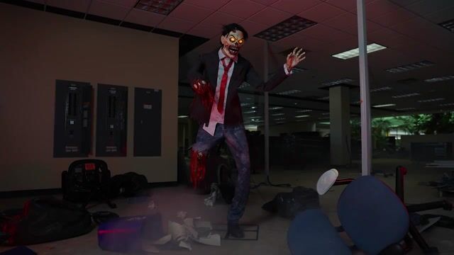 Nothing says "true terror" like a zombie who just won’t stay dead! Hopps the Dismembered Zombie Animatronic is the ultimate Halloween scare. His bloodied wounds and haunting eyes make him the perfect addition to any haunted house, graveyard, or horror display. Dare to get close?