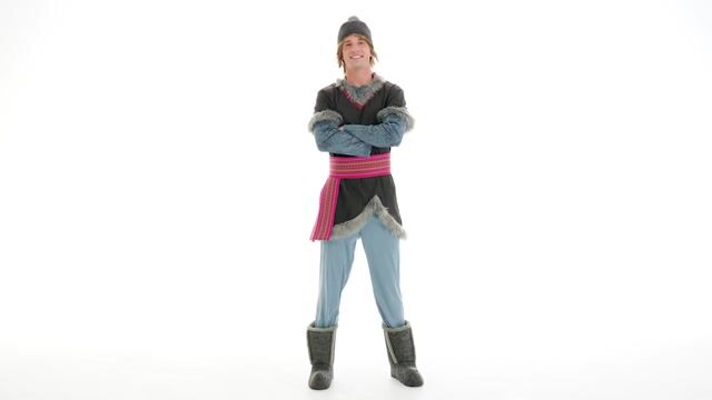 This Kristoff Deluxe Adult Costume is a licensed character costume from the popular Disney movie Frozen.