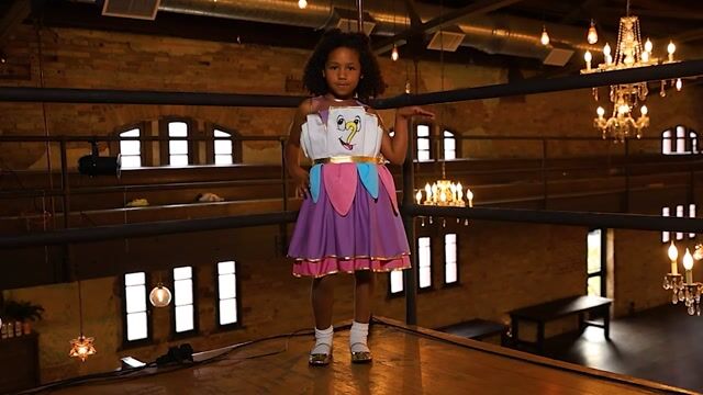 FUN4727CH Girl's Disney Beauty and the Beast Chip Costume Dress