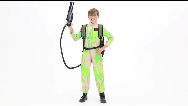 What do you do when you see something strange? Call the Ghostbusters of course! Dress up your child in our exclusive Slime-Covered Ghostbusters Costume for Kids this Halloween!