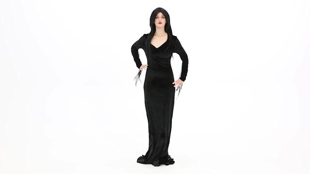 FUN96096AD Adult 1960s Morticia Addams Costume